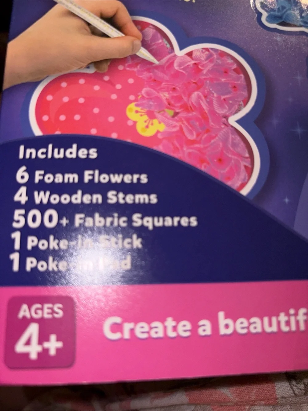 Skillmatics Poke-In Art Flower Bouquet craft kit Sealed